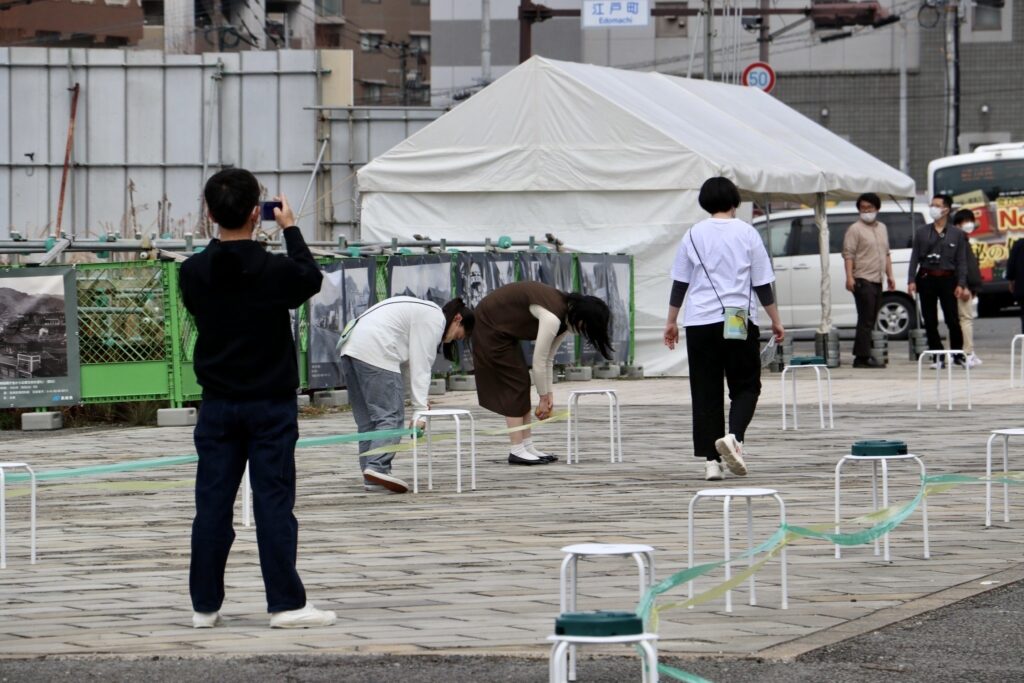 はじめの一歩文化祭 準備 屋外
